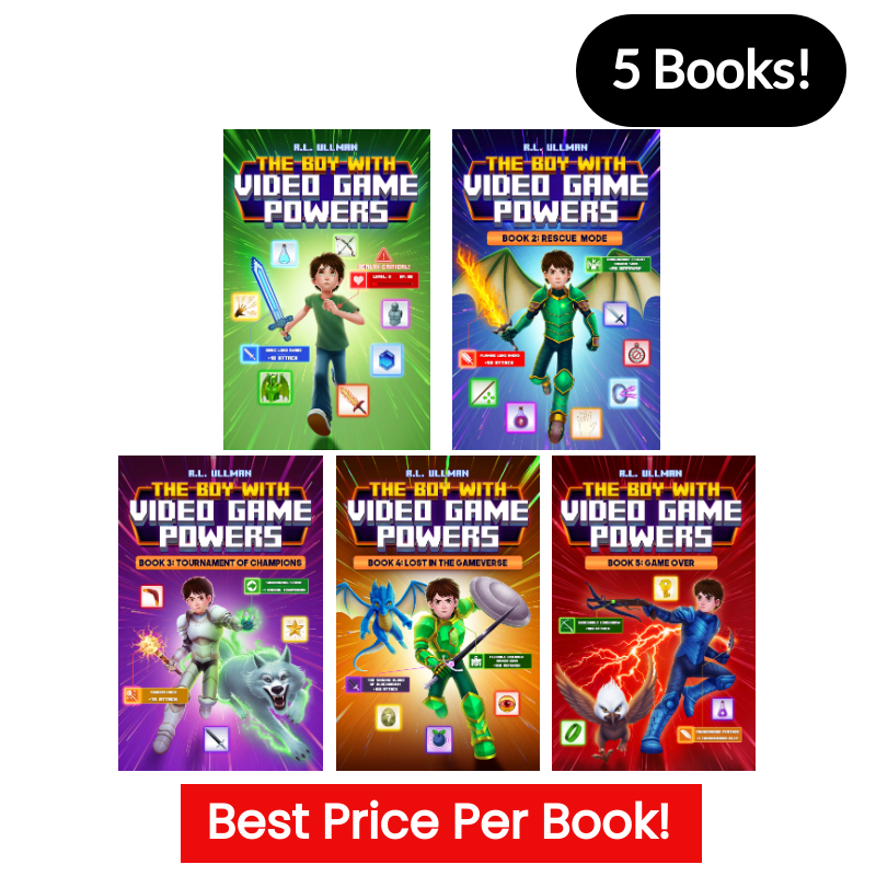 The Boy with Video Game Powers Bundle: Books 1-5 (Paperbacks)