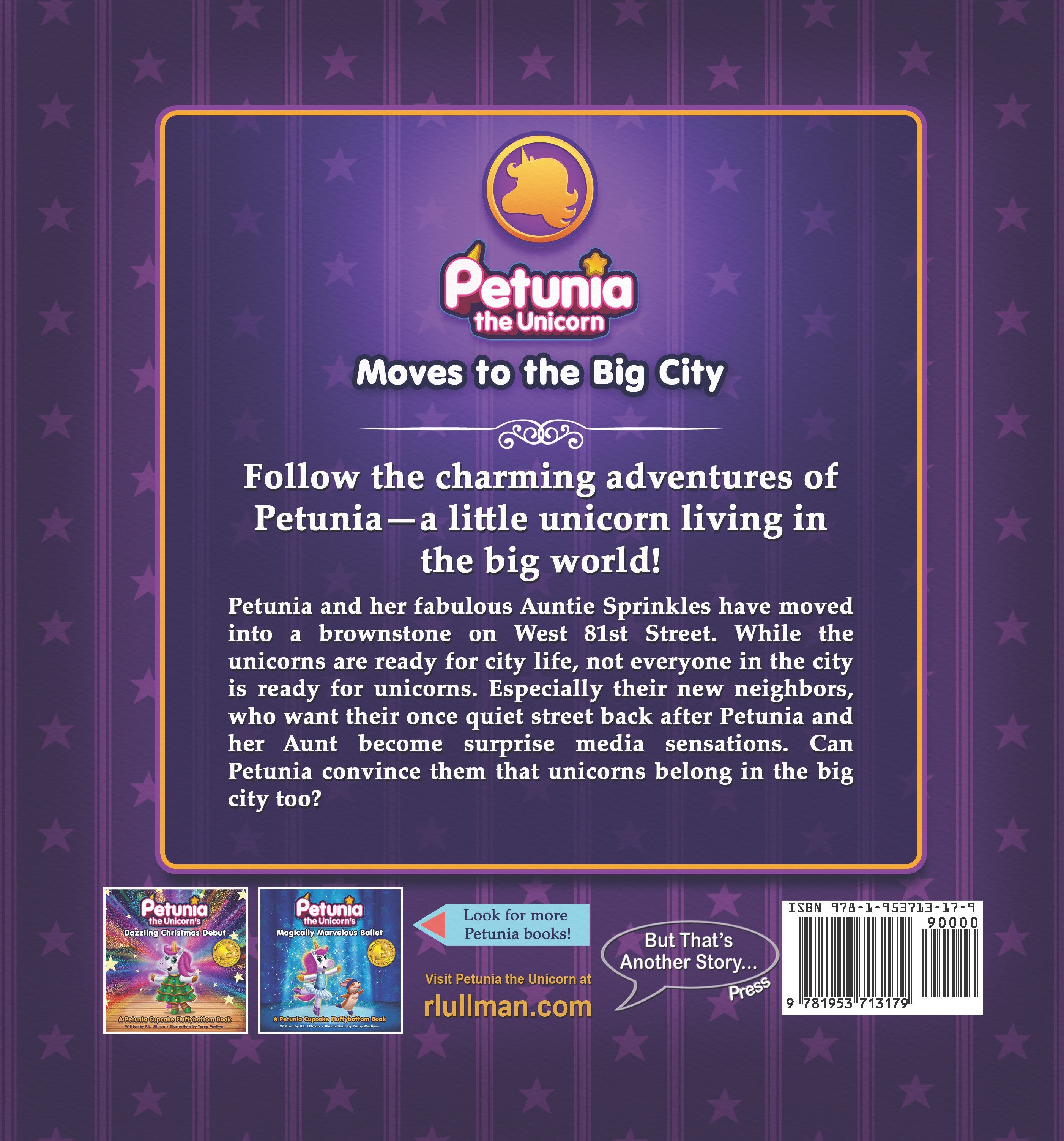 Petunia the Unicorn Moves to the Big City (Signed Hardcover)
