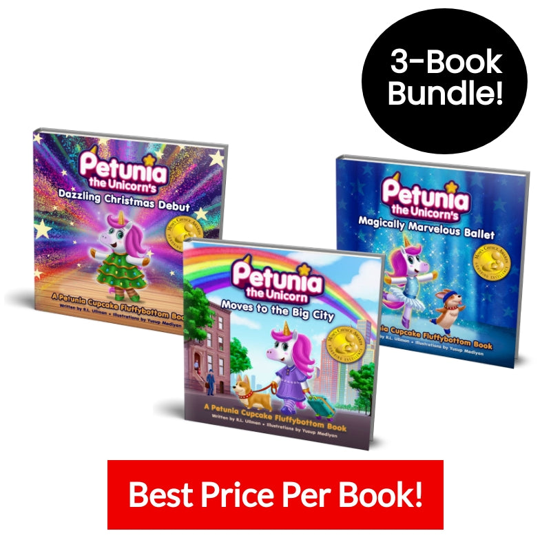Petunia the Unicorn 3-Book Bundle (Signed Hardcovers)