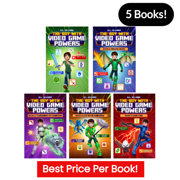 The Boy with Video Game Powers Bundle: Books 1-5 (Paperbacks)